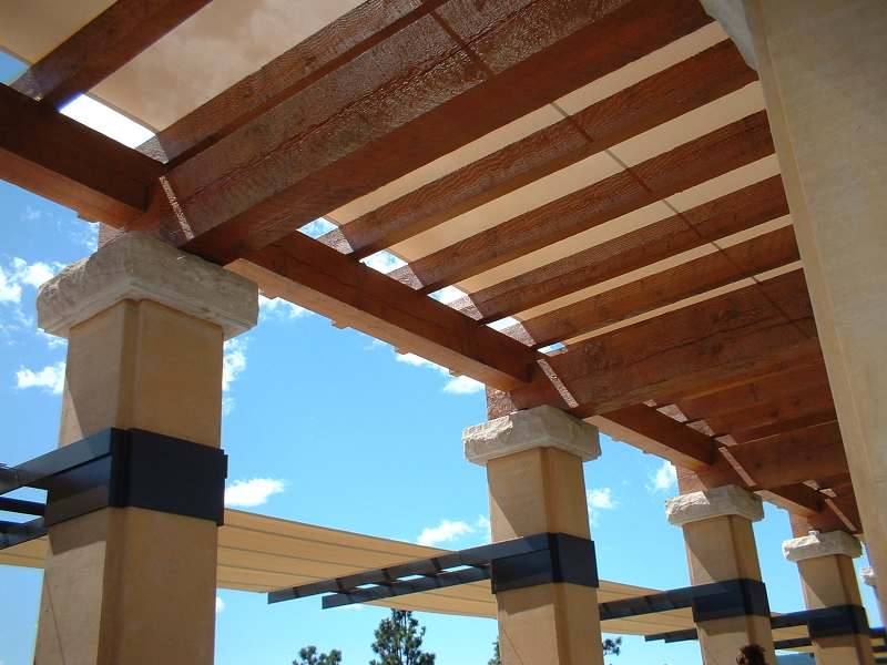 wooden patio cover